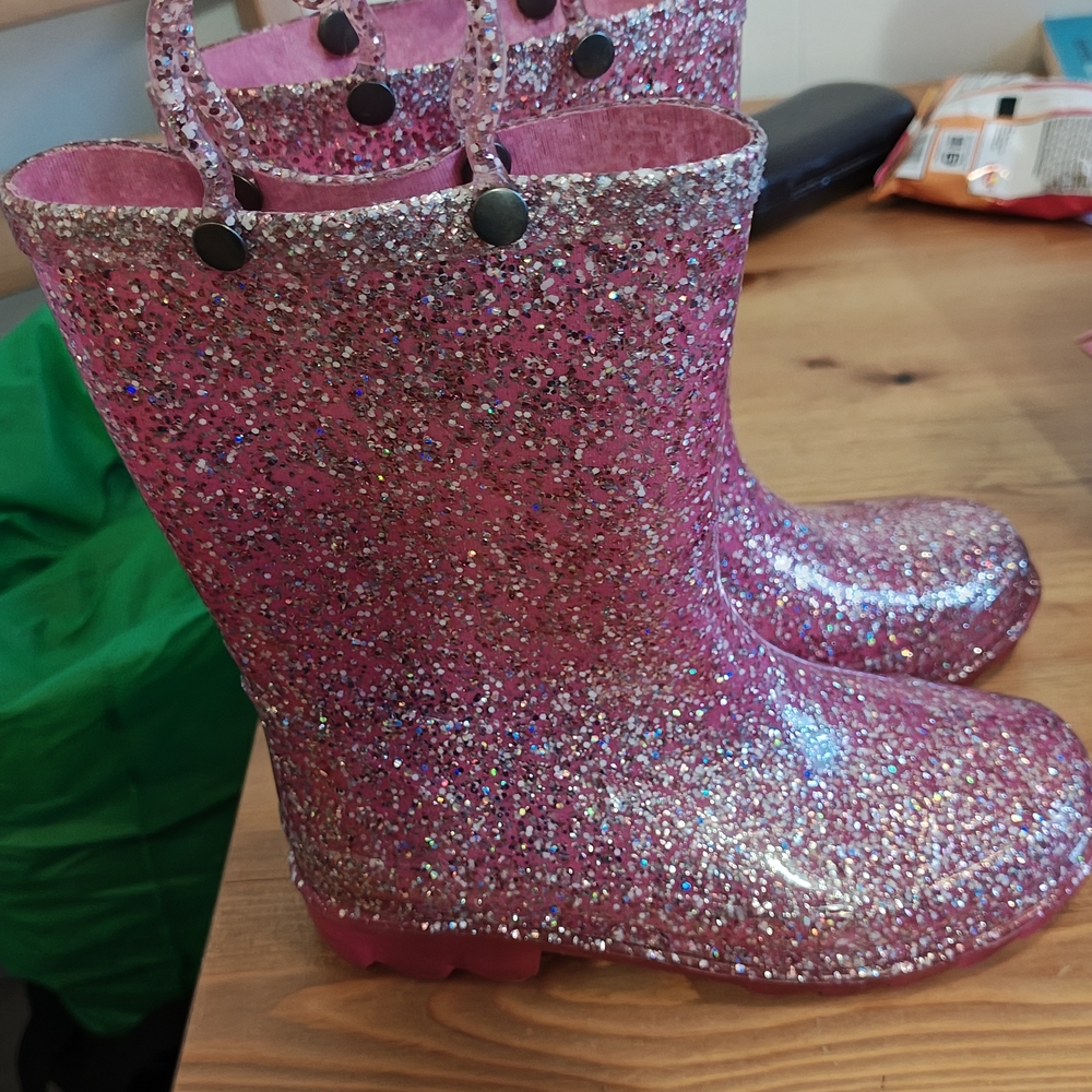 Zara Glittery Pink Kids Boots